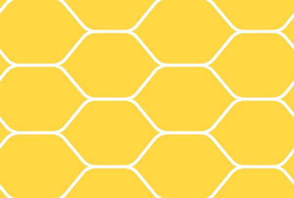 The CUVAS net pattern in white on yellow